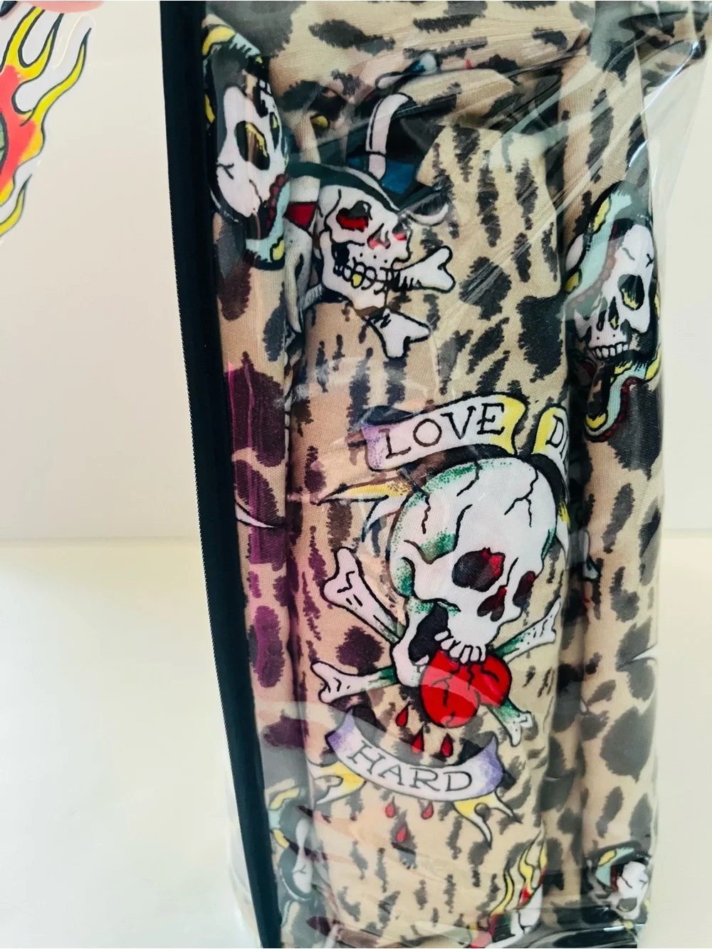 Ed Hardy 6 Piece King Size Sheet Set Tattoo You Leopard Print Skulls New York